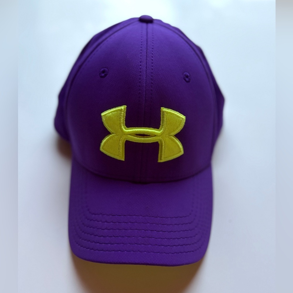 Under Armour Violet Hat with Bright Yellow Emblem